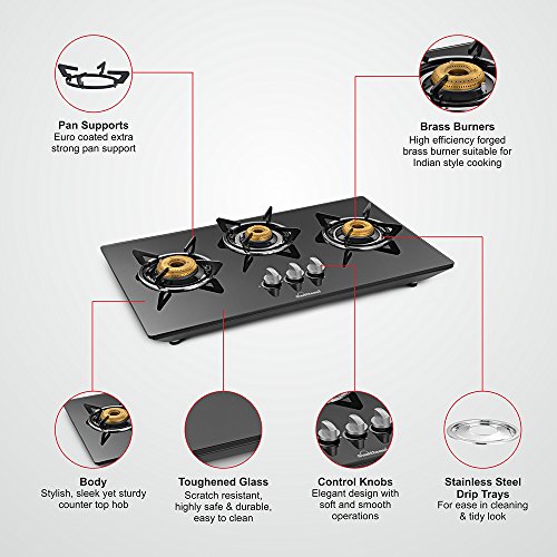 Sunflame three burner gas stove deals price