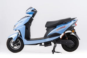 Lebu Hope Deluxe Lithium Battery Electric Scooter 70km Range in one Charge - Best Speed 10 inch Alloy Wheel tyre (Light Blue)