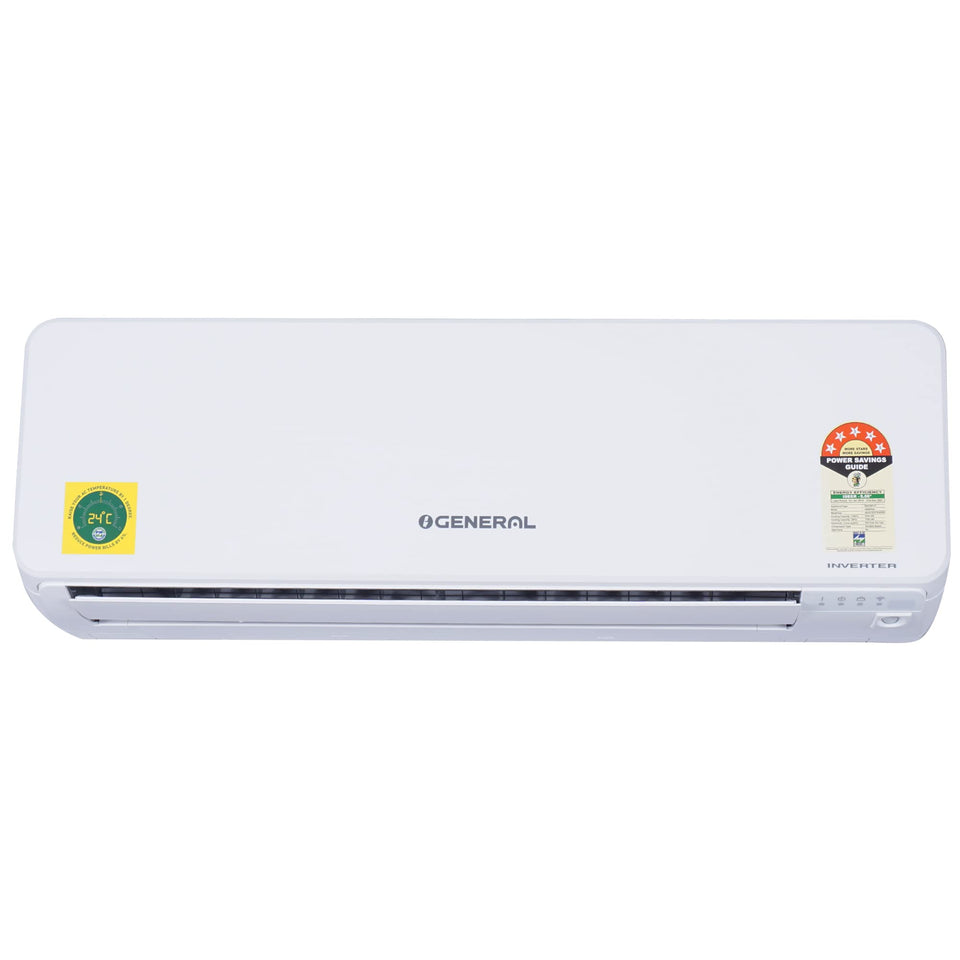 O-General 1 Ton 5 Star EFFICIENT & TROPICAL Inverter Split AC (Copper Condenser, ASGG12CGTB-B, White)