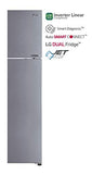 LG 335 L 2 Star Inverter Linear Frost-Free Double-Door Refrigerator (GL-T372LPZU, Shiny Steel, Convertible) - RAJA DIGITAL PLANET