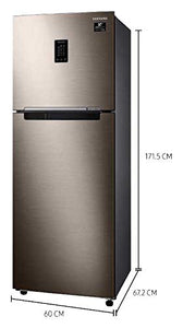 Samsung 336 L 2 Star Inverter Frost-Free Double Door Refrigerator (RT37T4632DX/HL, Luxe Brown, Convertible, Curd Maestro) - RAJA DIGITAL PLANET