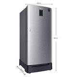 Samsung 198 L 3 Star Inverter Direct Cool Single Door Refrigerator (RR21A2D2YS8/HL, Base Stand with Drawer, Digi-Touch Cool, Elegant Inox), Silver - RAJA DIGITAL PLANET