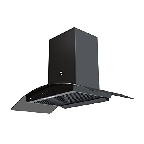 KAFF Chimney Vasco DHC 90 | Filter Less and Dry Heat Clean Technology | Matt Black Finish