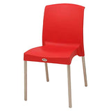 Supreme Hybrid armless Plastic Chair (Set of 2)(red) - RAJA DIGITAL PLANET