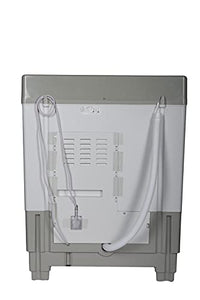 Lloyd Havells-Lloyd 9 Kg 5 Star Semi-Automatic Top Load Washing Machine (LWMS90HT1 Grey, Floral pattern Toughened Glass Lids)