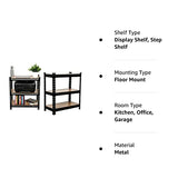 Lifestyle Furniture- Adjustable, Heavy Duty Storage Shelving Unit Boltless [Laminate Sheet] Kitchen, Office, Dorm, or Garage,Shoe Rack (3 Section [2'3"X2"X1"])