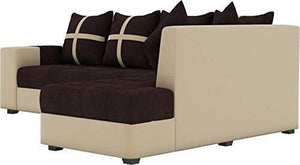 Interio Angel Fabric 6 Seater Sofa with Center Table & 2 Puffy - RAJA DIGITAL PLANET