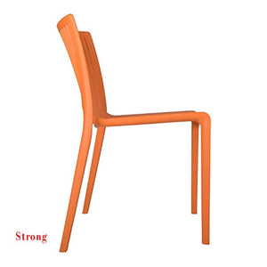 Supreme Oasis Plastic Chair (Orange, Set of 4) - RAJA DIGITAL PLANET