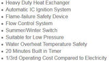 SUNFLAME ENTERPRISES Aluminum LPG Water Heater, 6 L Gas Geyser (Standard Size, White) - RAJA DIGITAL PLANET