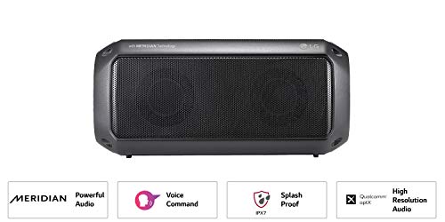 LG XBoom GO PK3 IPX7 Water Resistant Portable Bluetooth Speaker (Black) - RAJA DIGITAL PLANET