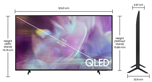 Samsung 138 cm (55 inches) 4K Ultra HD Smart QLED TV QA55Q60AAKLXL (Black) (2021 Model) - RAJA DIGITAL PLANET