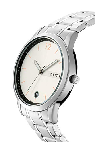 Titan Neo Analog White Dial Men's Watch-NM1806SM01 / NL1806SM01 - RAJA DIGITAL PLANET