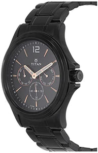 Titan All Black Analog Black Dial Men's Watch NM1698NM01/NN1698NM01/NP1698NM01 - RAJA DIGITAL PLANET