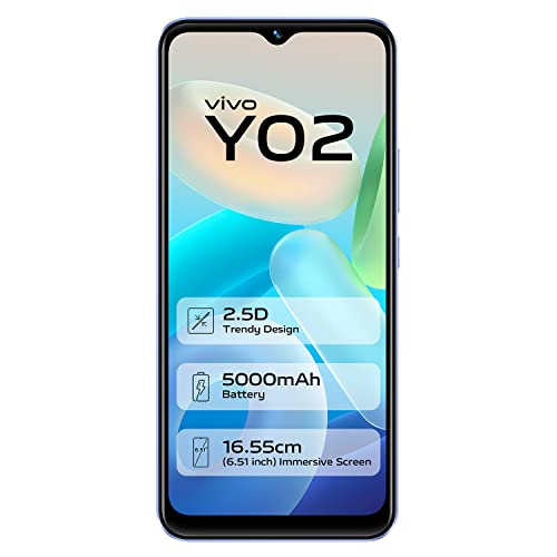 Vivo Y02 (Orchid Blue, 3GB RAM, 32GB Storage) with No Cost EMI/Additional Exchange Offers