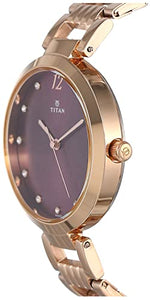 Titan Purple Fashion Basics Analog Red Dial Women's Watch-NN2480WM02 - RAJA DIGITAL PLANET