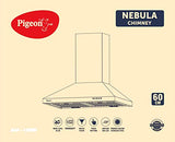 Pigeon by Stoverkraft Nebula 60 cm 860 m3h Baffle Filter Chimney with LED Lamps - RAJA DIGITAL PLANET