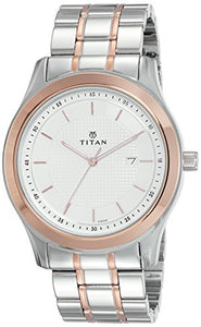 Titan Regalia Baron Analog White Dial Men's Watch-NM1627KM01 / NL1627KM01 - RAJA DIGITAL PLANET