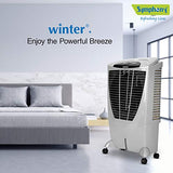 Symphony Winter Powerful Desert Air Cooler 56-litres, Air Fan, 4-Side Cooling Pads, Whisper-Quiet Performance & Low Power Consumption (Grey) - RAJA DIGITAL PLANET