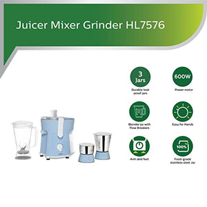Philips Juicer Mixer Grinder - HL7576 (Blue_Free Size)