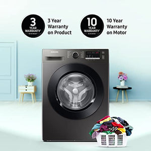 Samsung 7 Kg 5 Star Inverter Fully-Automatic Front Loading Washing Machine (WW70T4020CX1TL, Inox, In-Built Heater)