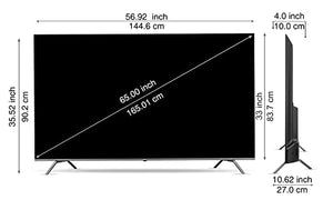 SANSUI 165 cm (65 inches) 4K Ultra HD Smart QLED Google TV JSW65GSQLED (Black)