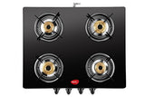 Pigeon by Stovekraft Tetra Glass 4 Burner Gas Stove, Black - RAJA DIGITAL PLANET