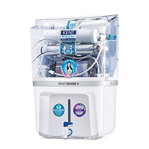 KENT Grand+ 9-litres Wall Mountable RO + UV + UF + TDS Controller (White) 20-Ltr/hr Water Purifier - RAJA DIGITAL PLANET
