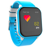 Zoook Dash Junior Smart Watch for Kids - 8Games, 10Alarms, 6sports Modes, 100+Watch Faces, Step Counter, Water Reminder, IP 68 Water-Proof, Heart Rate, Child Lock, Sleep Monitor, 7days Battery(Blue)