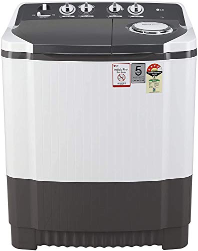 LG 7 Kg 4 Star Semi-Automatic Top Loading Washing Machine (7020NGAY, Dark Gray, Collar scrubber) - RAJA DIGITAL PLANET