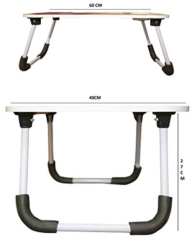 Smart Multi-Purpose Cartoon Print Laptop Table with Dock Stand/Study Table/Bed Table/Kid'sFoldable and Portable Table - RAJA DIGITAL PLANET