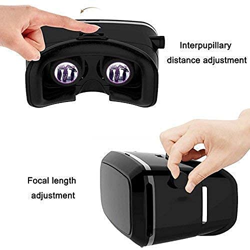 VR BOX Virtual Reality Headset Glasses Anti-Radiation Adjustable Screen Headband 2021 Latest VR Box for All Android Phones with 2 Year Replacement Warranty (Color Black) VR-25 - RAJA DIGITAL PLANET