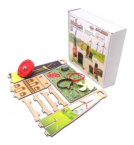 StepsToDo Wind Turbine Science Kit. Windmill Making Kit for Students. Electricity from Flowing Air - RAJA DIGITAL PLANET