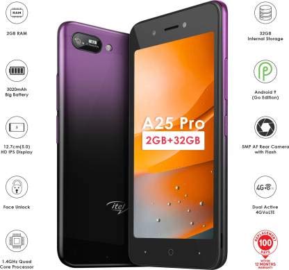 Itel A25 Pro (Gradation Purple, 32 GB) (2 GB RAM) - RAJA DIGITAL PLANET