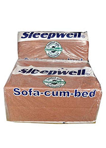 Sleepwell High Density Foam Sofa cum Bed (6 x 2.5 ft, Thickness -7 Inch, Bronze) - RAJA DIGITAL PLANET