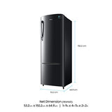 Samsung 255 L 3 Star ( 2019 ) Direct Cool Single Door Refrigerator(RR26N373ZBS/HL, Black Inox, Inverter Compressor) - RAJA DIGITAL PLANET