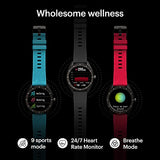 NoiseFit Endure SpO2 Smartwatch with 20 Day Battery & 100+ Watch Faces (Charcoal Black) - RAJA DIGITAL PLANET