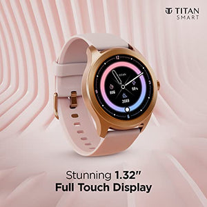 Titan Smart Smartwatch with Alexa Built-in, Aluminum body with 1.32" Immersive display, Upto 14 days battery life, Multi-sport modes with VO2 Max, SpO2, Women Health Monitor(Blue) - 90137AP02 - RAJA DIGITAL PLANET