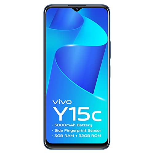 Vivo Y15C (Mystic Blue, 3GB RAM, 32GB Storage) with No Cost EMI/Additional Exchange Offers
