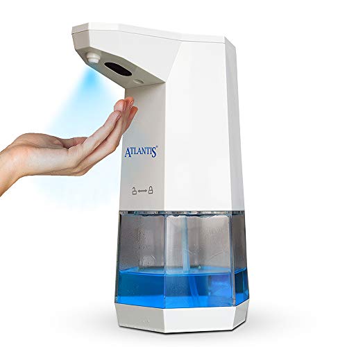 Atlantis Automatic Touchless Hand Sanitizer Dispenser with Spray Spout - 360 ml - Don't use soap (Please use Duracell AA Battery for Best Performance) - RAJA DIGITAL PLANET