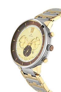Titan Grandmaster Analog Champagne Dial Men's Watch-1786BM01/NL1786BM01 - RAJA DIGITAL PLANET