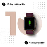 Noise ColorFit Pro 2- India's No. 1 Basic Smartwatch with 24x7 Dynamic Heart Rate Tracking, 10 Day Battery, Full Touch HD Display & Multi-Sports Mode (Deep Wine) - RAJA DIGITAL PLANET