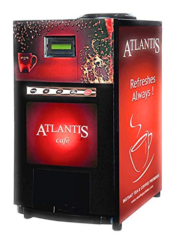 Atlantis Cafe Mini Tea and Coffee Vending Machine 2 Lane + Free Sample Tea & Coffee Premix - RAJA DIGITAL PLANET