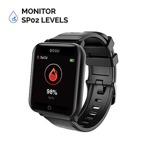 GOQii Smart Vital with built-in Pulse Oximeter; continuous monitoring of SpO2, Heart Rate, Body Temperature & Auto Sleep Tracking. Comes with 3 months Personal Health Coaching - RAJA DIGITAL PLANET