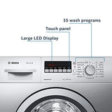 Bosch 7 kg Fully-Automatic Front Loading Washing Machine (WAK24264IN, Silver, Inbuilt Heater)