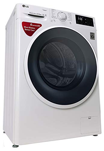 LG 6.5 kg Inverter Fully-Automatic Front Loading Washing Machine (FHT1065SNW, Blue and White, Inbuilt Heater) - RAJA DIGITAL PLANET