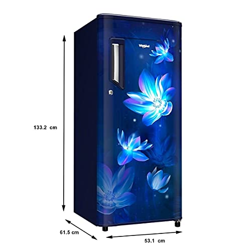 Whirlpool Icemagic Powercool 200L Single Door Refrigerator (No.1 In Icemaking, 1 Star, Sapphire Flower Rain) REF 72258 - RAJA DIGITAL PLANET