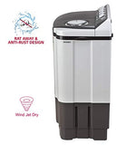 LG 7 Kg 4 Star Semi-Automatic Top Loading Washing Machine (7020NGAY, Dark Gray, Collar scrubber) - RAJA DIGITAL PLANET