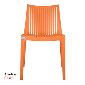 Supreme Oasis Plastic Chair (Orange, Set of 4) - RAJA DIGITAL PLANET