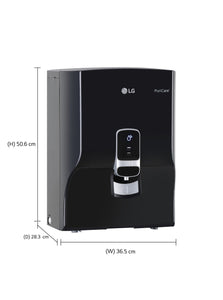 LG Puricare WW140NP RO + Mineral Booster Water Purifier with Dual Protection Stainless Steel Tank, Black - RAJA DIGITAL PLANET