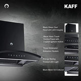 KAFF Chimney Vasco DHC 90 | Filter Less and Dry Heat Clean Technology | Matt Black Finish